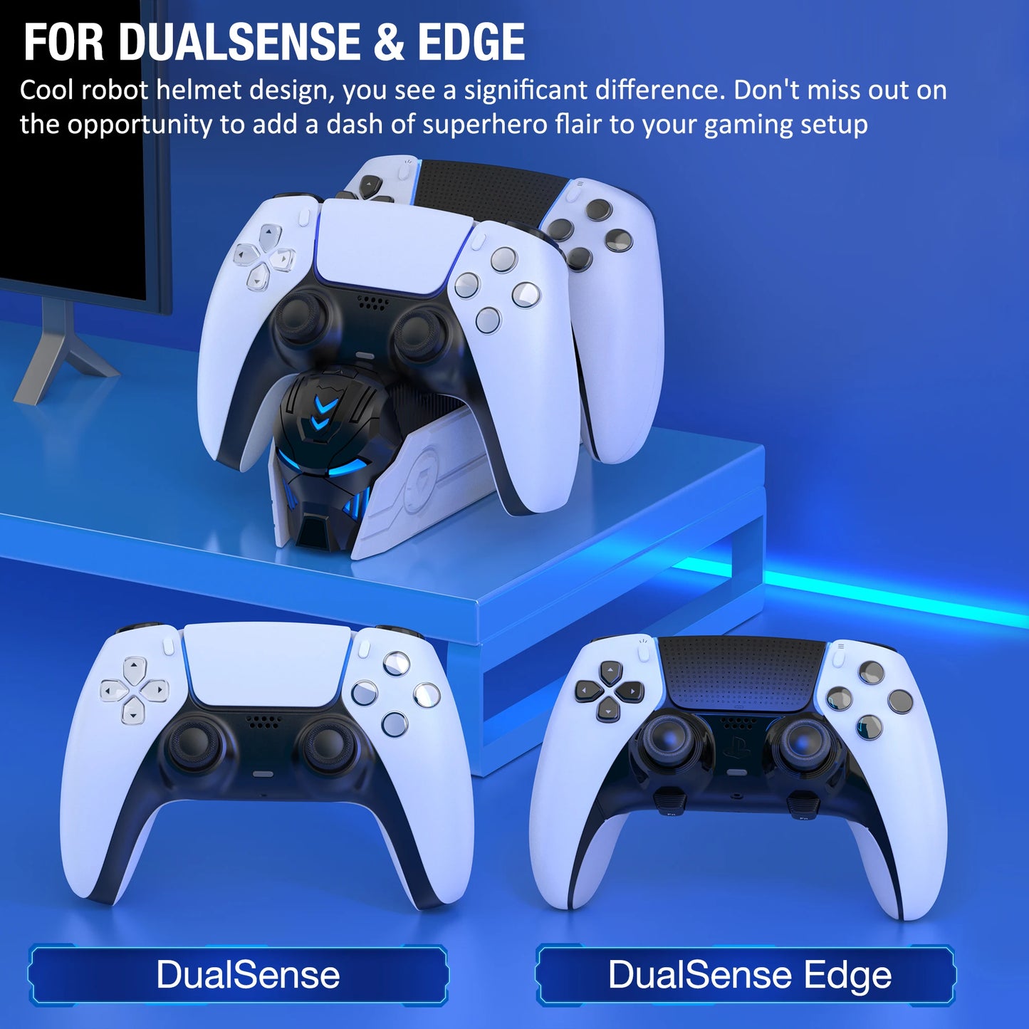 Support de contrôleur sans fil pour Sony PlayStation 5, contrôleur Dualwhip, base de charge, chargeur rapide pour touristes, manette de jeu PS5