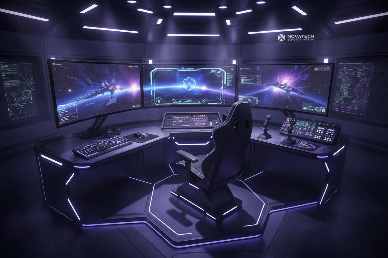 genere moi une derniere image de page de fin pour ma boutique car j'ai mis ce texte "Prêt à transformer votre setup en cockpit ultime ? fait une belle image 