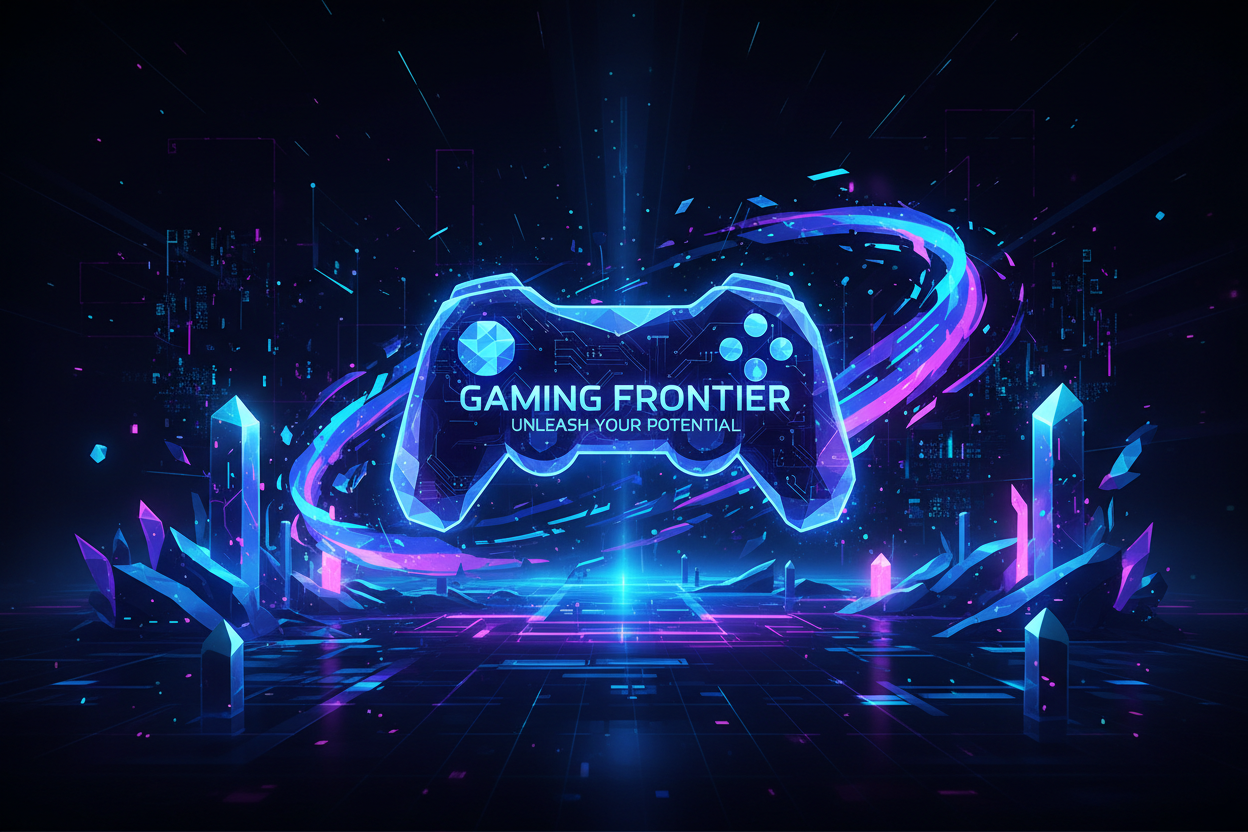 genere moi une image stylé pour gameur, pour un site tout neuf 